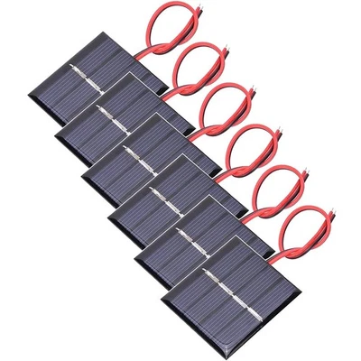 GTIWUNG 6 Stück 3V 0.3W 65X48mm Mikro-Mini-Solar-Panel-Zellen Sonnenkollektor