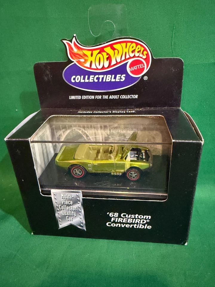 Pontiac Firebird Red Line 1968 100 % fundido a presión Hot Wheels 1/64 en vitrina BX66 Foto 1 de 1