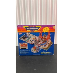 Vintage 1988 Micro Machines Super City Toolbox Playset Galoob 6420 With Box