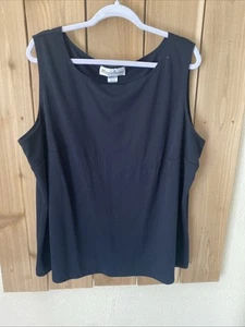 Maggie Barnes Black Sleeveless Top Size 3X NWOT - Picture 1 of 2