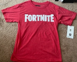 Fortnite T-shirt Youth Medium Epic Games Red Kids Casual Athletic Video Game - Picture 1 of 3