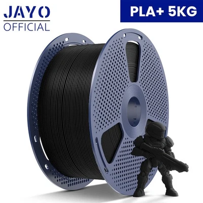JAYO Black PLA+ 5KG Large Spool 1.75mm Filament 3D Printer PLA Plus No Bubbles - Image 1 of 4
