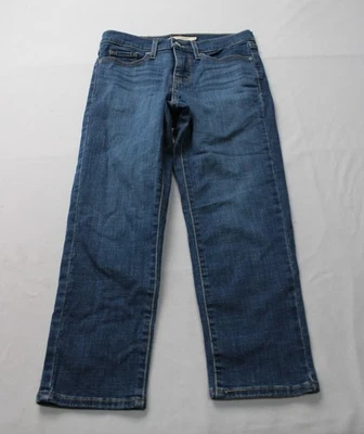 Levi's Women's Dark Wash 311 Shaping Skinny Capri Jeans JL3 Lapis Size 26 - Image 1 of 4