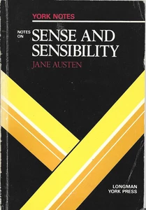 YORK NOTES -Sense and Sensibility Jane Austen (PB Longman 1980 1st) Y.Gooneratne - Picture 1 of 7