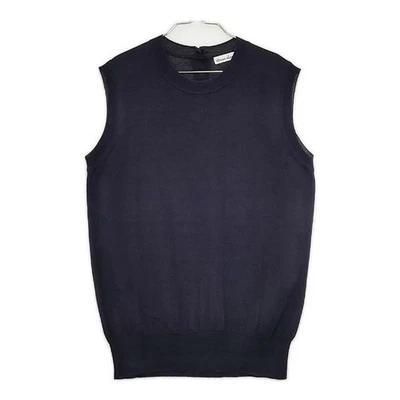 Steven Alan Chaleco Sin Mangas Tejido Algodón Lino Azul Marino 5-0824M∞ Foto 1 de 4