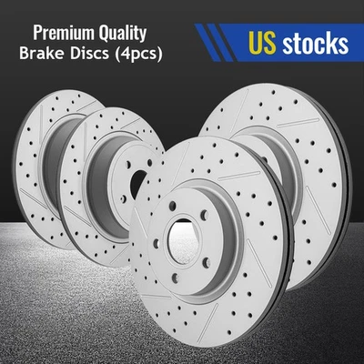 前后钻制动盘转子适用于 2017 2018 年福特 Escape 1.5L FWD 2.5L — 第 1/4 张图片