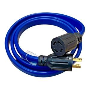 30 Amp 4 Prong Generator Extension Cord 6.6 FT L14-30P/L14-30R 7500W - Picture 1 of 5