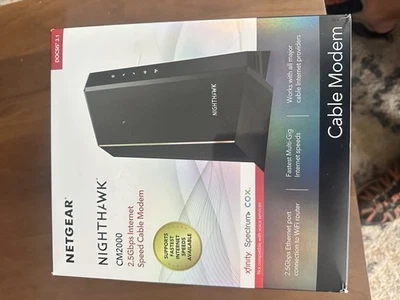 Netgear Nighthawk CM2000 2.5Gbps Multi Gig Internet Speed Cable Modem DOCSIS 3.1 - Image 1 of 4