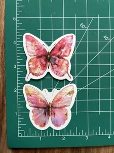Rosa hübsch süß 🦋 Schmetterling der Schmetterlinge Aufkleber - kostenloser Versand - Sangria - Bild 1 von 6