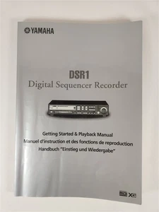 Grabadora secuenciadora digital Yamaha manual de inicio y reproducción 1998 PB - Imagen 1 de 8