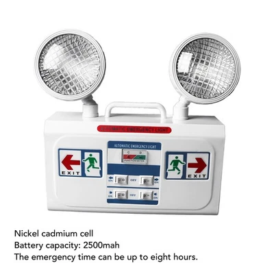 Double Head Emergency Light Non Continuous Wall Mounted LED Exit Light For Super - Image 1 of 4