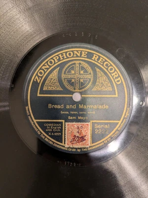Sam Mayo Bread and Marmalade / The Trumpet Song 78rpm Zonophone Record VG - Image 1 of 4