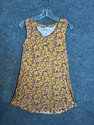 Camiseta sin mangas LOGO by Lori Goldstein Swing para mujer XS a rayas florales sin mangas Foto 1 de 4