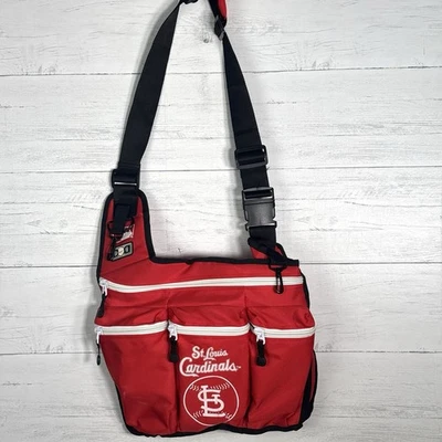 NEW Diaper Dude Red St Louis Cardinals Mens Dad Diaper Bag Shoulder Strap - Image 1 of 4