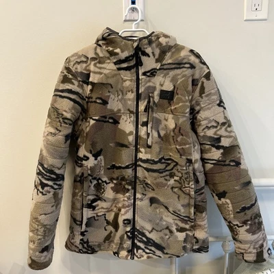 Under Armour RUT Windproof Scent Barren Microfleece Forest Camo Jacket Medium - Image 1 of 4