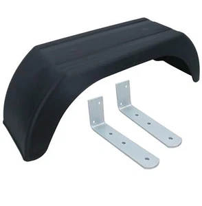 8" Kunststoff Schutzblech Fender (einzeln) Offset Fit & Mud Guard Winkel (groß) Bracke - Bild 1 von 6