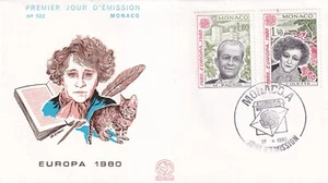 Briefumschlag 1. Tag First Day MONACO gestempelt 1981 EUROPA 1980 COLETTE M PAGNOL - Bild 1 von 1