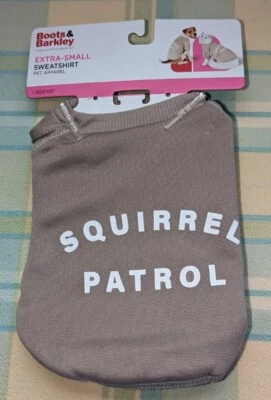 NUEVO Botas y Barkley XS Sudadera Ropa para Mascotas Ardilla Patrulla Bronceado Perros o Gatos Foto 1 de 3