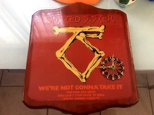 1985 Twisted Sister Wood Handmade Wall Clock Rock Band Album Cover Vintage OOAK - Picture 1 of 12