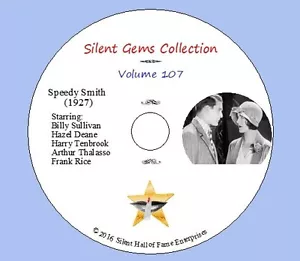 DVD "Speedy Smith" (1927) starring Billy Sullivan, Classic Silent Action Drama - Picture 1 of 8