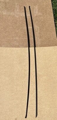 FIAT 131 Abarth MIRAFIORI TECHO EXTERIOR CANALÓN PROTECCIÓN MOLDURAS PLÁSTICO x 2 Foto 1 de 3