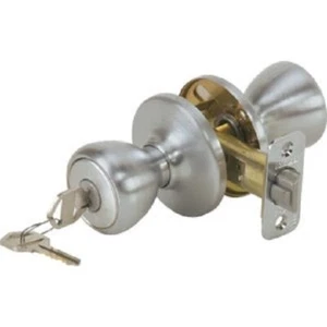 (3)-Kwikset Tylo Satin Chrome Exterior Entry Door Knob 400T 26D 6AL RCS K3 V1 - Picture 1 of 1