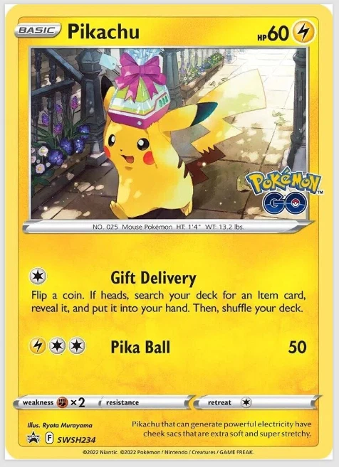 Pikachu SWSH234 SWSH: Sword & Shield Promo Cards Holo Pokémon Trading Card - Image 1 of 1