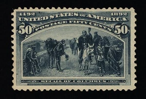 EXCEPCIONAL GENUINO SCOTT #240 COMO NUEVO D-OG (NH) 1893 EDICIÓN DE EXPOSICIÓN COLOMBIANA #20365 - Imagen 1 de 2
