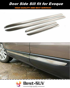 4Pcs Door Side Sill Molding Trim Fit for Land Rover Range Rover Evoque 2010-2019