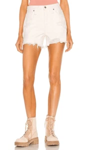 Free People Makai Cutoff Denim Shorts in Bright White size 28 - Picture 1 of 1