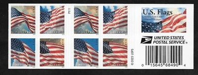 #5875-5878 US Flag P1111 (forever) 2024 Issue-MNH Booklet Pane of 20 (4 Designs) - Image 1 of 2