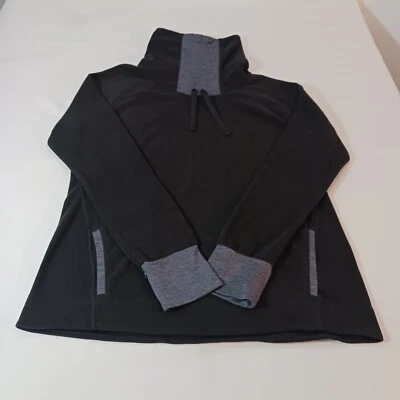 Old Navy Active Women's Black High Neck Fleece Pullover Hoodie Size Large  - Image 1 of 4