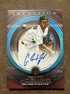 2022 Bowman Inception Gunnar Hoglund Prospect Auto #PA-GH Fuchsia #/75 A’s - Picture 1 of 2