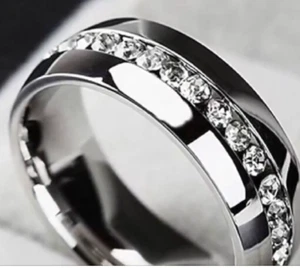 Mens Wedding Diamond Band Ring 1.70 Ct Lab Grown Created 14K White Gold Size 11 - Picture 1 of 10