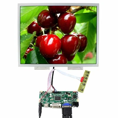 HD DVI VGA AUDIO LCD Controller Board 15" LQ150X1LW94 1024x768 IPS LCD Bildschirm - Bild 1 von 4