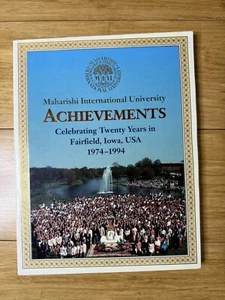 1974 - 1994 Maharishi International University Achievements Achievements 20 Year - Picture 1 of 2