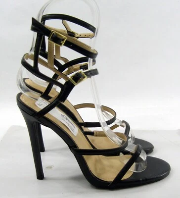 new LILIANA Black 4.5"Stiletto High Heel ankle straps Sexy Shoes WOMEN Size 7 - Image 1 of 4