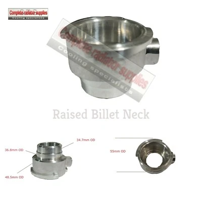 Erhöhte Aluminium Self Schweißen Knüppel Kühler Hals / Coolant Expansion Tank - Image 1 of 4