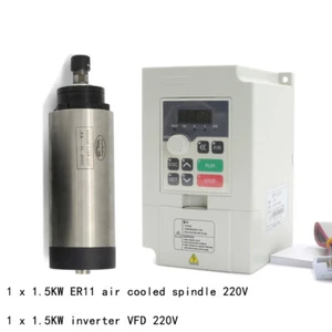 1.5KW ER11 CNC Air Cooled Spindle Motor Woodworking Router Milling Kit With VFD - Picture 1 of 10