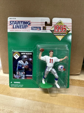 Drew Bledsoe 1995 Starting Lineup New England Patriots Figure and Card Box 103 Cover