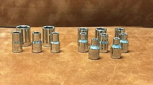 (13) CRAFTSMAN 6 Point Sockets SAE/METRIC ~ G & EE Series 1/4" Drive ~ - Bild 1 von 3
