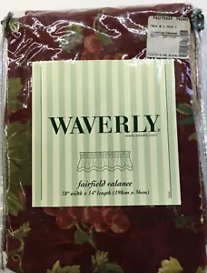 DOS cenefas Waverly Chianti Cabernet Fairfield Borgoña NUEVAS EN PAQUETE - Imagen 1 de 4