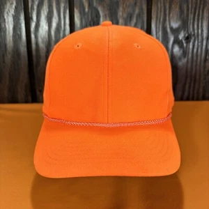 Gorra gorra vintage naranja neón con cierre a presión en blanco cazadores años 80 90 cuerda al aire libre - Imagen 1 de 12