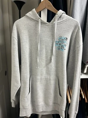 Anti Social Social Club x BTS BT21 Traceable Gray Hoodie Preowned Size Large - Image 1 of 3