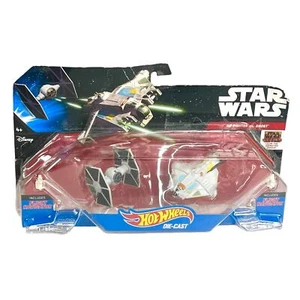Hot Wheels Star Wars Tie Fighter vs Ghost Die Cast Metal & Display Stands Box - Picture 1 of 6