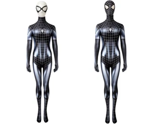 Spider-Man Veneno Gato Negro Simbionte Juegos con disfraces Mono Disfraz Halloween Mujeres - Imagen 1 de 28