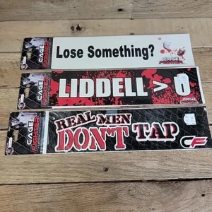 Cage Fighter MMA Bumper Sticker Lot Brand New VTG Y2K - Picture 1 of 3