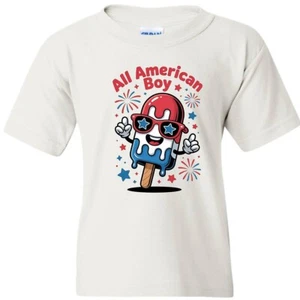 All American Boy Kids T-shirt 4th of July Celebration - Picture 1 of 1