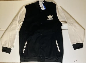 Adidas Varsity Jacket Black and White Size XL Boys - Picture 1 of 2