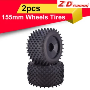 2pcs ZD Racing 17mm HEX&155mm Wheels Tires For 1/8 Truggy Monster Redcat Hsp HPI - Picture 1 of 7